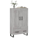 skab 69,5x31x115 cm konstrueret træ grå sonoma-eg