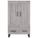 skab 69,5x31x115 cm konstrueret træ grå sonoma-eg