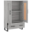 skab 69,5x31x115 cm konstrueret træ grå sonoma-eg