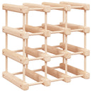 vinreol til 12 flasker 36x23x36 cm massivt fyrretræ