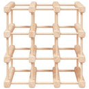 vinreol til 12 flasker 36x23x36 cm massivt fyrretræ