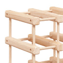vinreol til 12 flasker 36x23x36 cm massivt fyrretræ