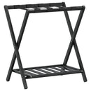 kuffertbænk 68x38x58 cm bambus sort