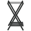 kuffertbænk 68x38x58 cm bambus sort