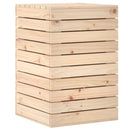 vasketøjskurv 44x44x66 cm massivt fyrretræ