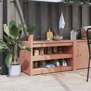 udendørs køkkenskab MEPPEL 106x55x64 cm massivt douglasgran