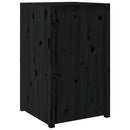 udendørs køkkenskab MEPPEL 55x55x92 cm massivt fyrretræ sort