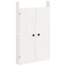 låge til udendørs køkkenskab MEPPEL 50x9x82 cm massivt fyrretræ hvid