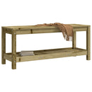 havebænk 108x35x45 cm imprægneret fyrretræ