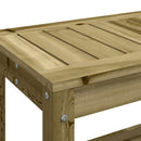 havebænk 108x35x45 cm imprægneret fyrretræ