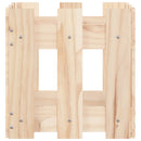 plantekasse med stakitdesign 30x30x30 cm massivt fyrretræ