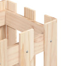 plantekasse med stakitdesign 30x30x30 cm massivt fyrretræ