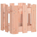 plantekasse med stakitdesign 30x30x30 cm massiv douglasfyr