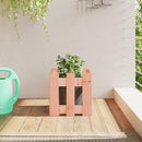 plantekasse med stakitdesign 30x30x30 cm massiv douglasfyr