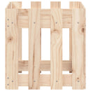 plantekasse med stakitdesign 40x40x40 cm massivt fyrretræ