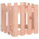 plantekasse med stakitdesign 40x40x40 cm massivt douglasfyr