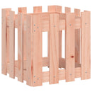 plantekasse med stakitdesign 40x40x40 cm massivt douglasfyr