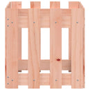 plantekasse med stakitdesign 40x40x40 cm massivt douglasfyr