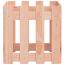plantekasse med stakitdesign 40x40x40 cm massivt douglasfyr