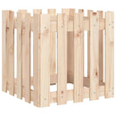 plantekasse med stakitdesign 50x50x50 cm massivt fyrretræ