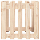 plantekasse med stakitdesign 50x50x50 cm massivt fyrretræ