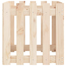 plantekasse med stakitdesign 50x50x50 cm massivt fyrretræ