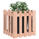 plantekasse med stakitdesign 50x50x50 cm massivt douglasfyr