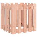 plantekasse med stakitdesign 50x50x50 cm massivt douglasfyr