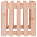 plantekasse med stakitdesign 50x50x50 cm massivt douglasfyr