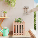 plantekasse med stakitdesign 50x50x50 cm massivt douglasfyr
