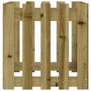 plantekasse med stakitdesign 50x50x50 cm imprægneret fyrretræ