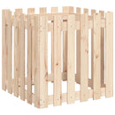 plantekasse med stakitdesign 60x60x60 cm massivt fyrretræ