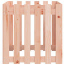 plantekasse med stakitdesign 60x60x60 cm massivt douglasfyr