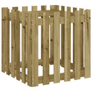 plantekasse med stakitdesign 60x60x60 cm imprægneret fyrretræ