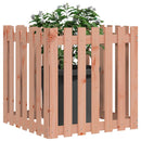plantekasse med stakitdesign 70x70x70 cm massivt douglasfyr