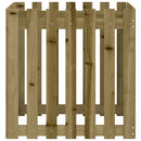 plantekasse med stakitdesign 70x70x70 cm imprægneret fyrretræ