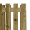 plantekasse med stakitdesign 70x70x70 cm imprægneret fyrretræ