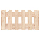 plantekasse med stakitdesign 60x30x30 cm massivt fyrretræ