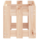 plantekasse med stakitdesign 60x30x30 cm massivt fyrretræ
