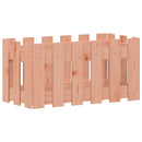 plantekasse med stakitdesign 60x30x30 cm massivt douglasgran