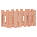 plantekasse med stakitdesign 60x30x30 cm massivt douglasgran