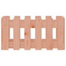 plantekasse med stakitdesign 60x30x30 cm massivt douglasgran