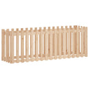 højbed med stakitdesign 200x50x70 cm massivt fyrretræ