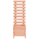 plantekasse med stativ 39x39,5x114 cm massivt douglasgran