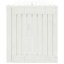 havebænk 212,5x40,5x45 cm udvideligt design massivt fyr hvid