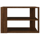 sofabord 58x58x40 cm konstrueret træ brun egetræsfarve