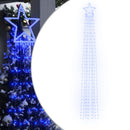 juletræslys 320 LED'er 375 cm blå
