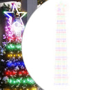juletræslys 320 LED'er 375 cm flerfarvet lys