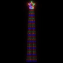 juletræslys 320 LED'er 375 cm flerfarvet lys