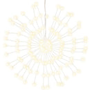 lysende starburst-dekoration 140 LED'er 17 cm varmt hvidt lys